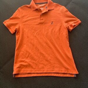 Nautica Men's Bright Orange Polo Shirt